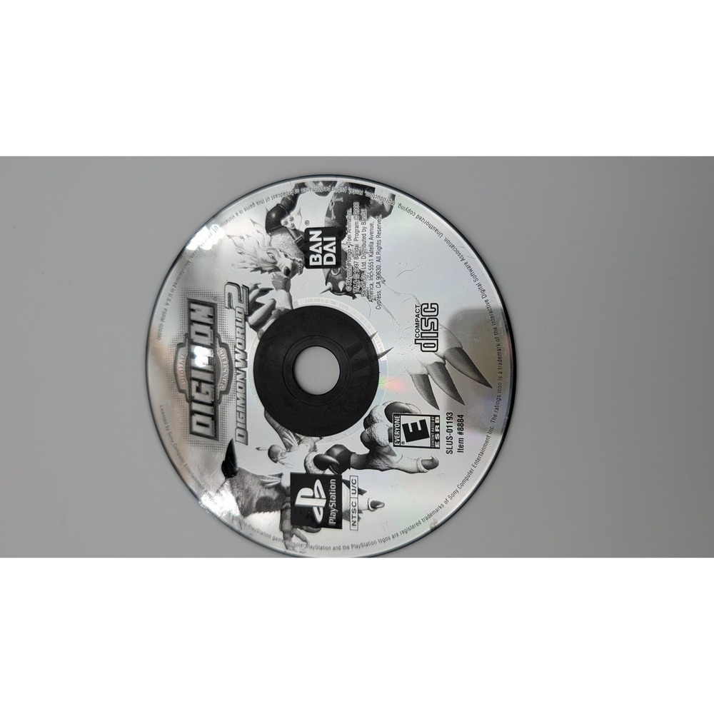 Digimon World 2 Sony PlayStation 1 PS1 Bandai 2000 SLUS-01193 Disc Only